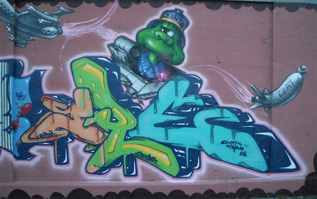 Graffiti Wall - Photo by Doedelup - De, Irre, Ire