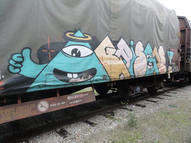 Graffiti Train - Photo by Doggy