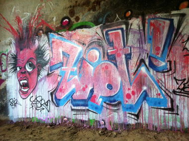 Graffiti Wall in Altenholz - Photo by DonJerlio - Ziot, LSW, Jesk (2014)