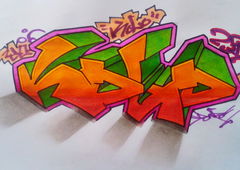 Graffiti Sketch in Yaoundé - Photo by DonroSNP (2026)