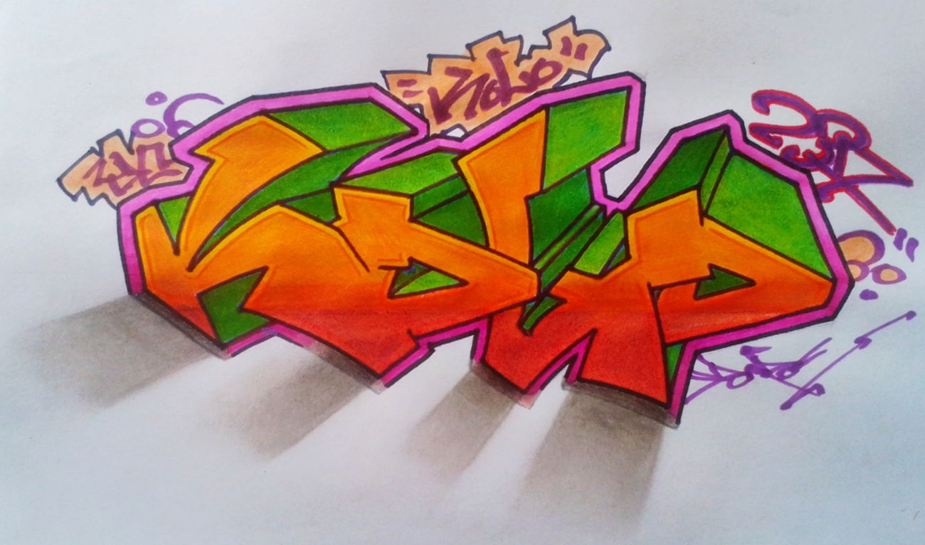 Graffiti Sketch in Yaoundé - Photo by DonroSNP (2026)