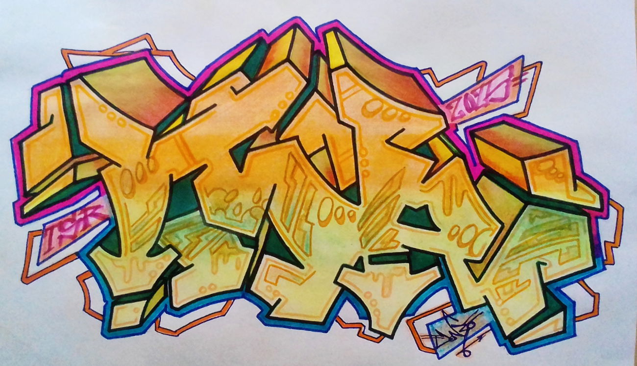 Graffiti Sketch - Photo by DonroSNP (2025)