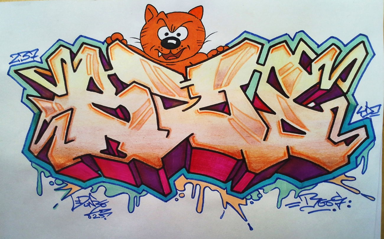 Graffiti Sketch - Photo by DonroSNP (2025)