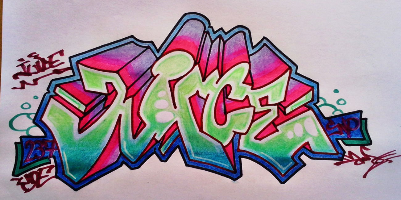 Graffiti Sketch in Yaoundé - Photo by DonroSNP