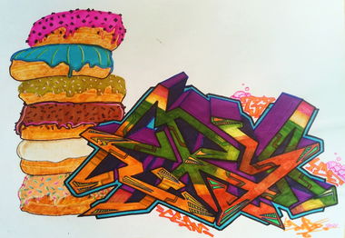 Graffiti Sketch - Photo by DonroSNP (2025)