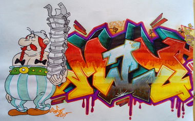 Graffiti Sketch - Photo by DonroSNP (2025)