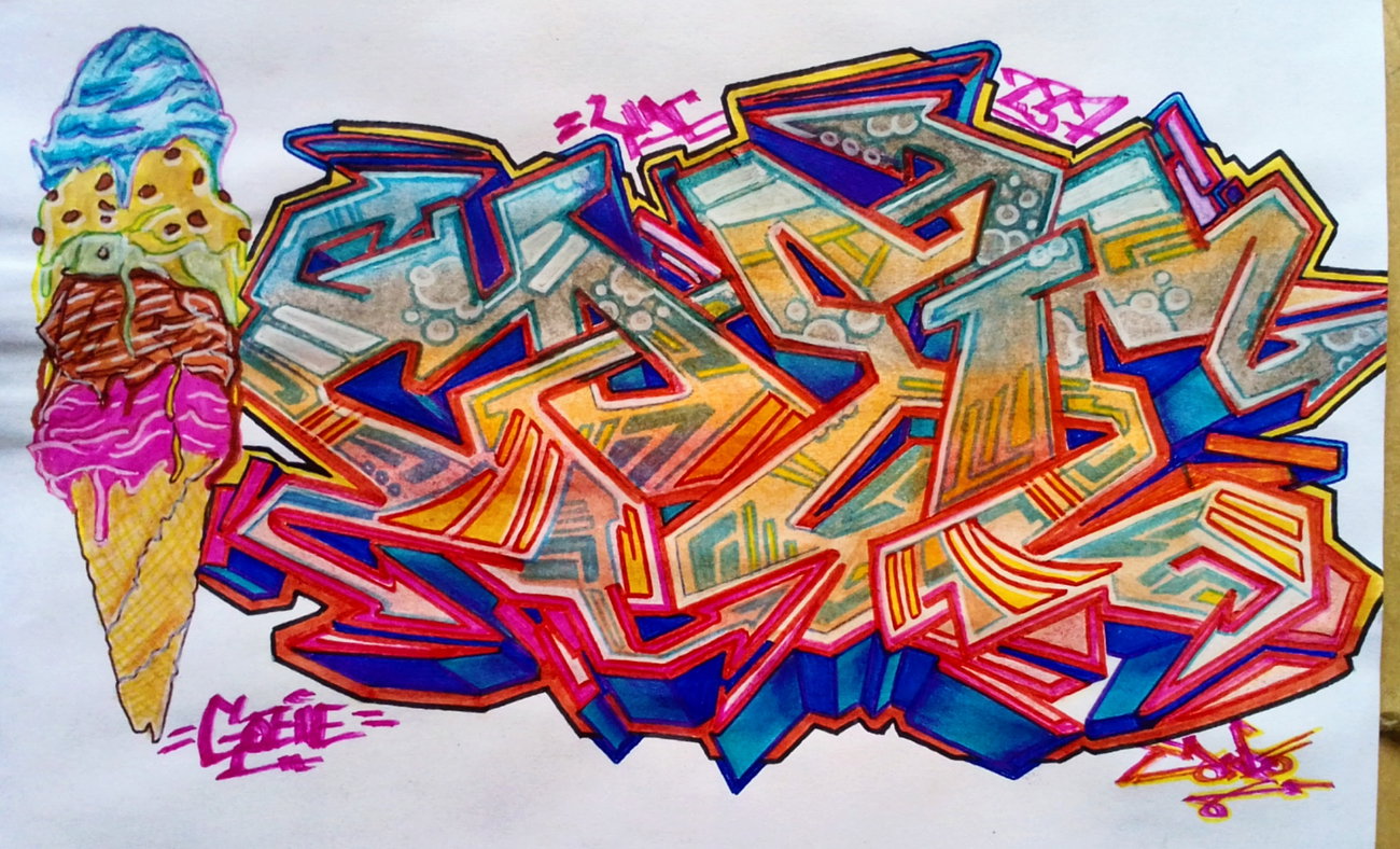 Graffiti Sketch - Photo by DonroSNP (2025)