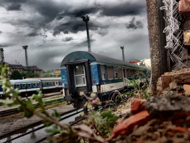 Graffiti Artwork in Budapest - Photo by Donszkoj - DB, vagons, Hungary