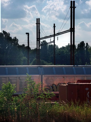 Graffiti Artwork in Budapest - Photo by Donszkoj - H, Rail, Cargo (2013)