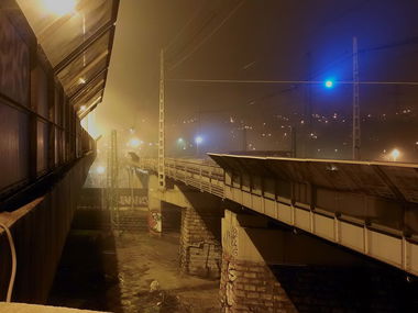 Graffiti Artwork - Photo by Donszkoj - trainline, budapest, hungary (2014)