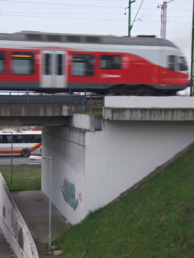 Graffiti Street Art in Budapest - Photo by Donszkoj - train, bus, street (2014)