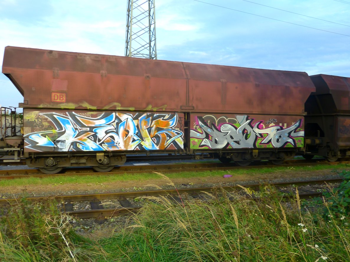 Graffiti Train in Dusseldorf - Photo by DoppelWhopper (2013)