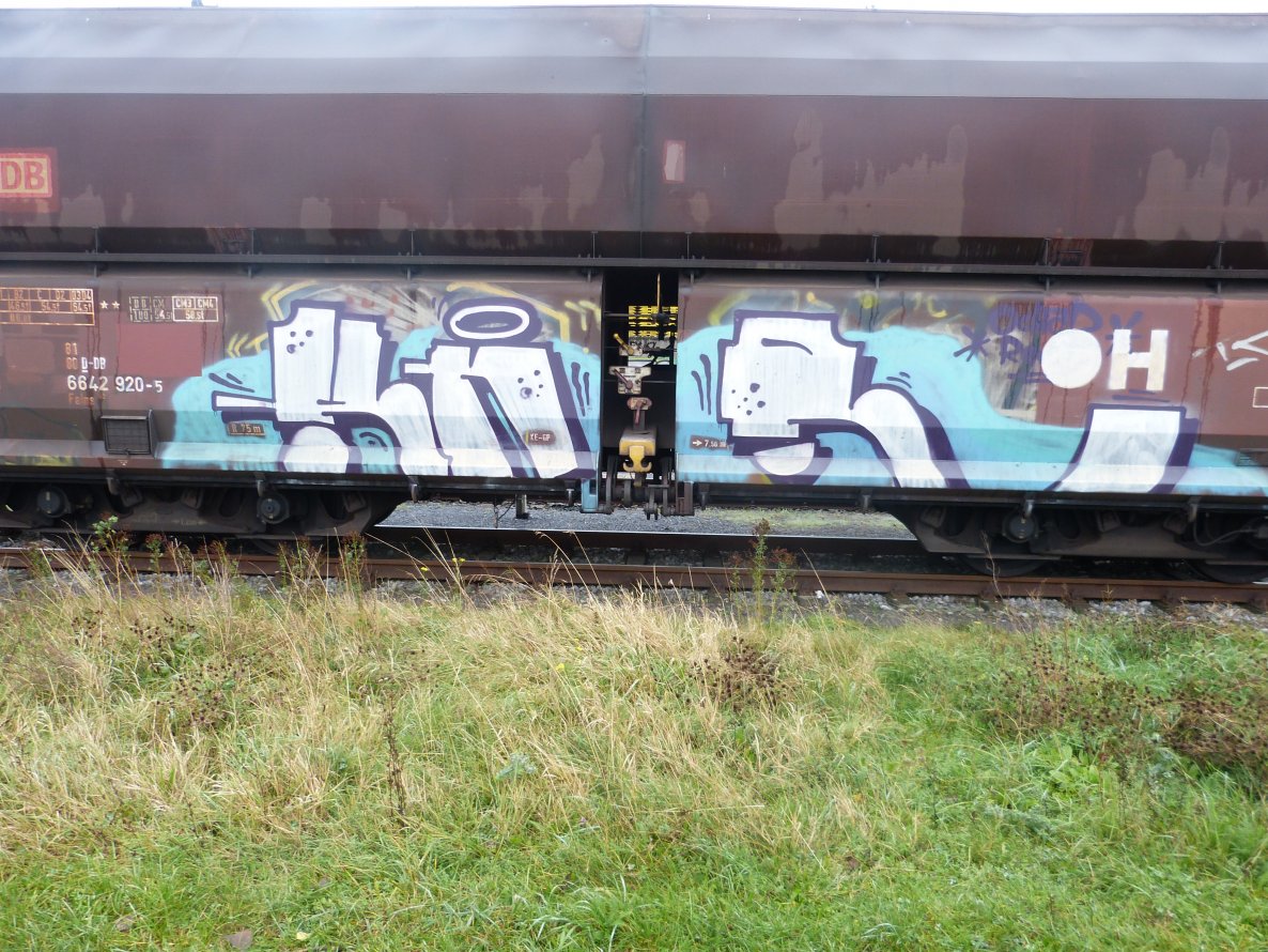 Graffiti Train in Dusseldorf - Photo by DoppelWhopper - KNR (2013)