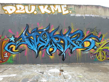 Graffiti Wall in Berlin - Photo by DoppelWhopper - Hall, Berlin (2013)