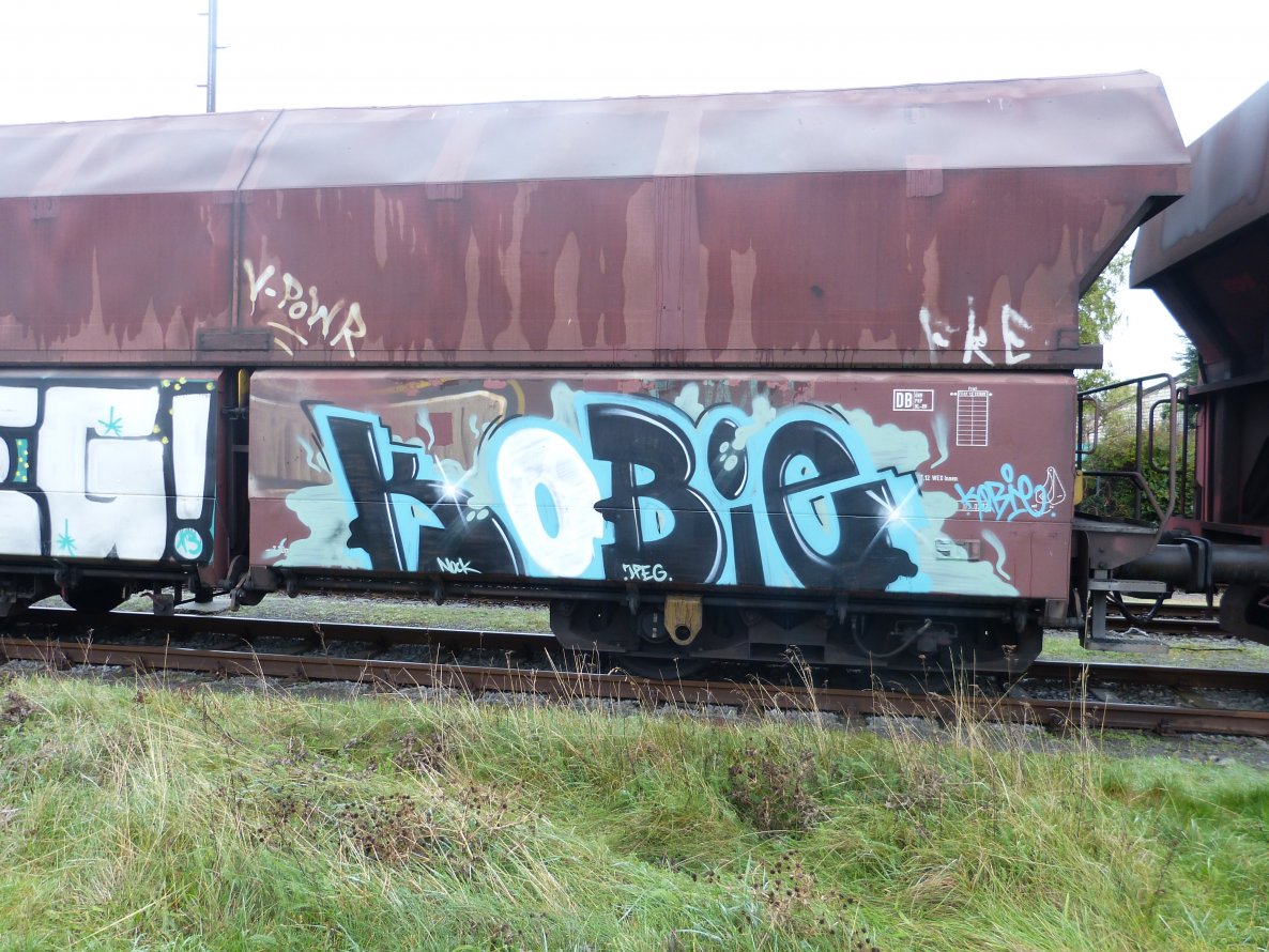 Graffiti Train in Dusseldorf - Photo by DoppelWhopper - Kobie, Jpeg, freight (2013)