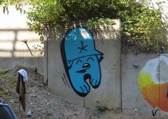 Graffiti Wall in Essen - Photo by DoppelWhopper - Flying, förtress, JBCB (2013)