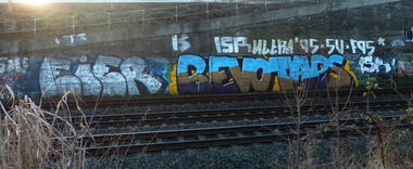 Graffiti Wall in Dusseldorf - Photo by DoppelWhopper - REVO, TAPS, TM (2013)