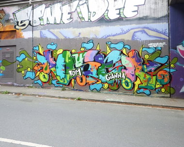 Graffiti Wall in Bochum - Photo by DoppelWhopper - Raser, BämBäm, Jam (2013)