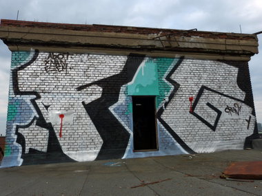 Graffiti Wall in Dusseldorf - Photo by DoppelWhopper - FG, Abot, Esem (2013)