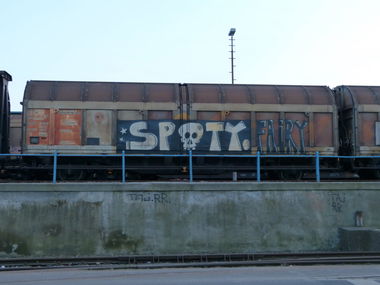 Graffiti Train in Dusseldorf - Photo by DoppelWhopper - Spoty, Fairy, freight