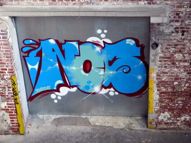 Graffiti Wall in Dusseldorf - Photo by DoppelWhopper - NOS, DFOE (2013)