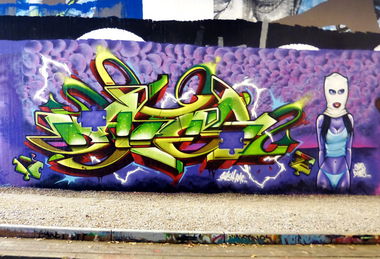 Graffiti Wall - Photo by DoppelWhopper - Dater, Dhs, Deadly