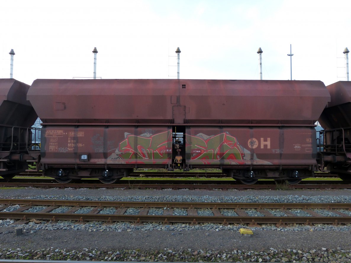 Graffiti Train - Photo by DoppelWhopper - osel, freight, fr8 (2012)