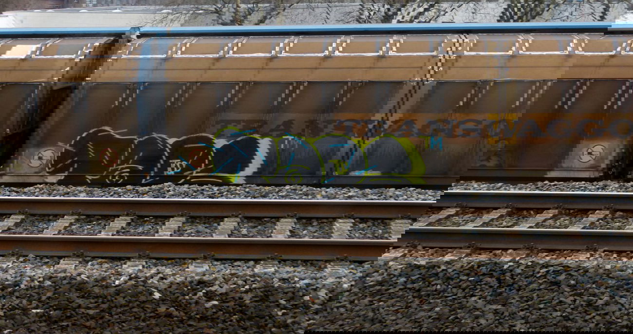Graffiti Train - Photo by DoppelWhopper - Taps, topsprayer, freight (2013)
