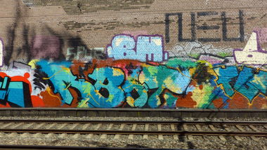 Graffiti Wall in Dusseldorf - Photo by DoppelWhopper - ABOT, FG (2014)