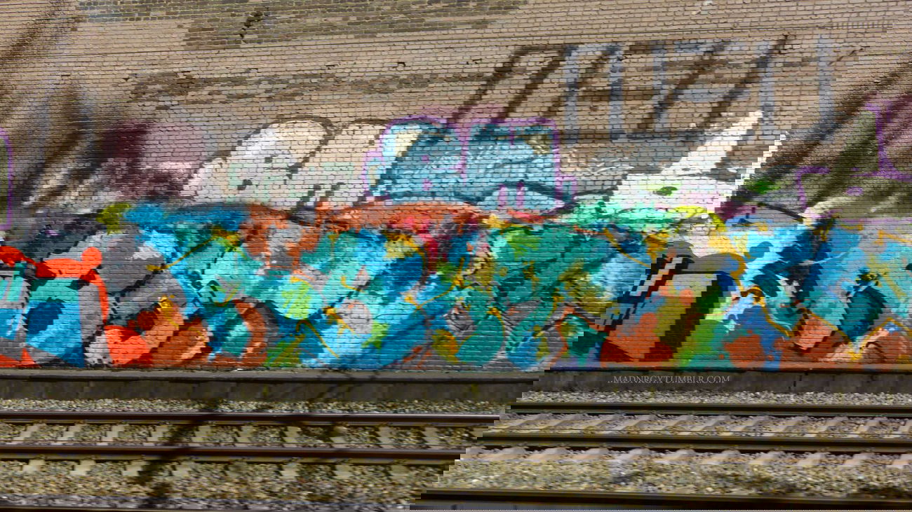 Graffiti Wall in Dusseldorf - Photo by DoppelWhopper - ABOT, FG (2014)