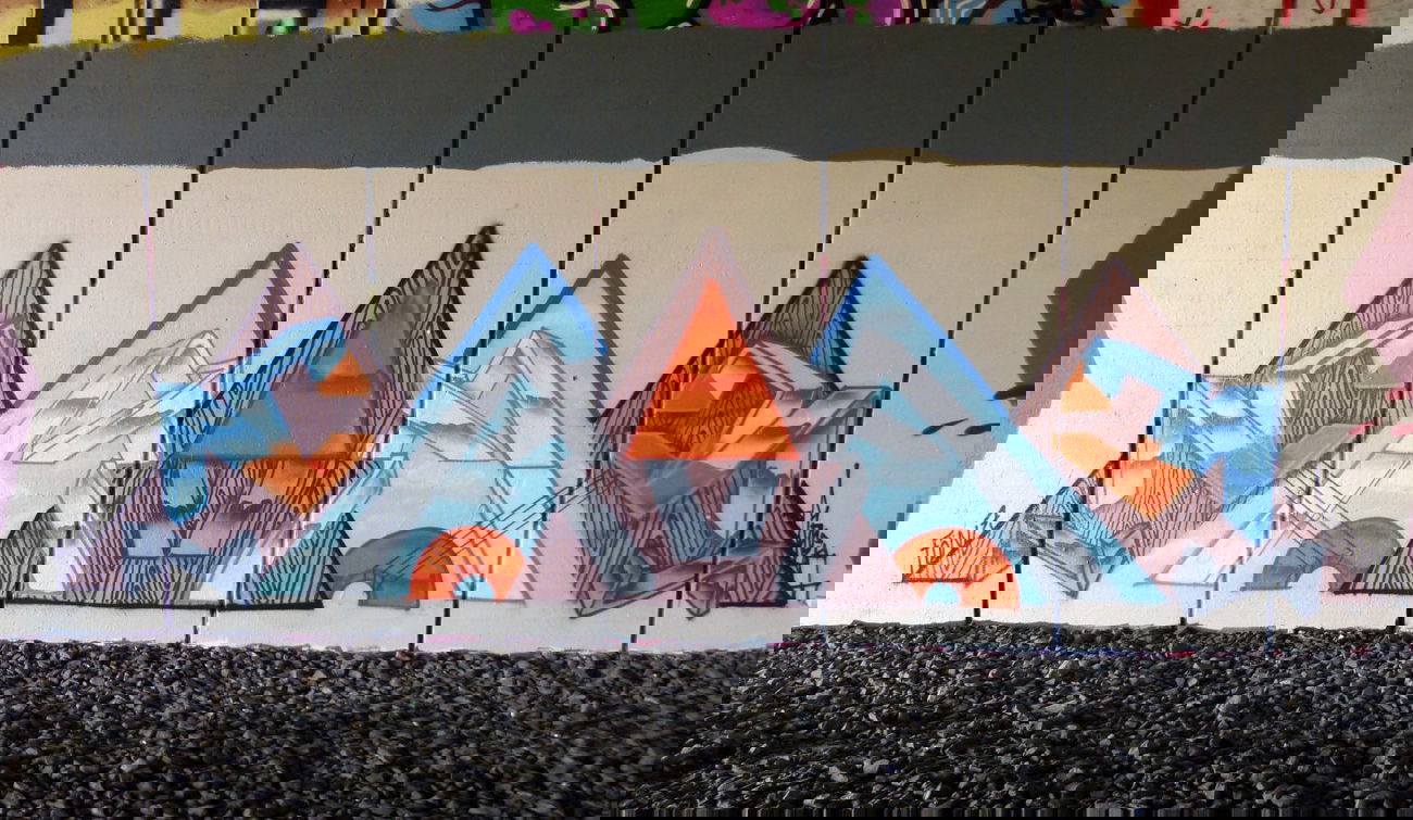 Graffiti Wall - Photo by DoppelWhopper - Föns, Moner (2014)