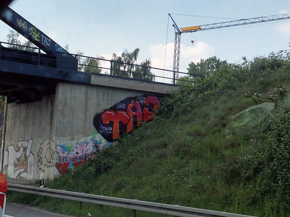 Graffiti Bombing - Photo by DoppelWhopper - Tajrr, Taj (2012)