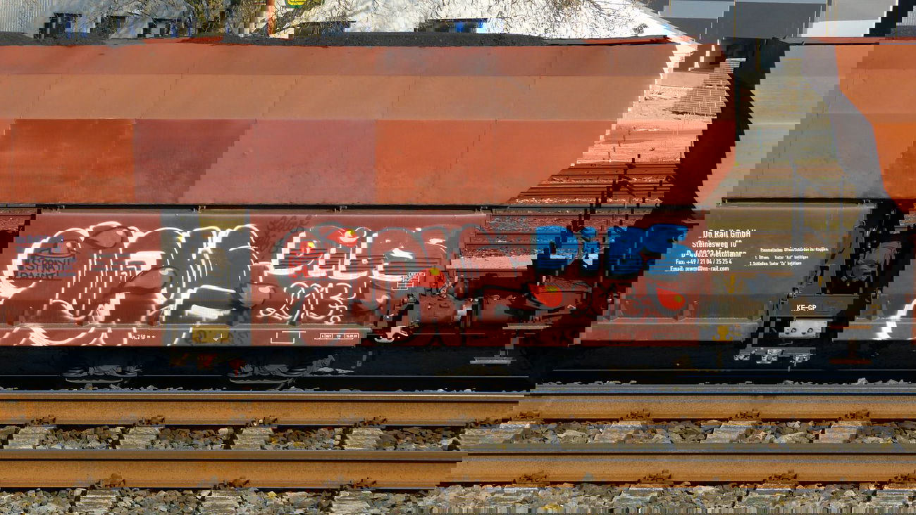 Graffiti Train - Photo by DoppelWhopper - fr8, freight, glas (2013)