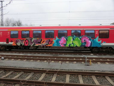 Graffiti Train - Photo by Dorfseufer69 - MORE, PENS