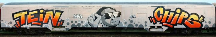 Graffiti Train - Photo by Dorfseufer69 - TEIN, TODS, CHIPS