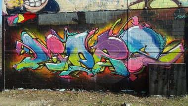 Graffiti Wall - Photo by Dorfseufer69 - Düsseldorf, Tods, Crew (2014)