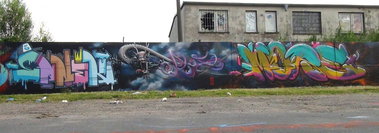 Graffiti Wall - Photo by Dorfseufer69 - SANEK, OPUS, MORE