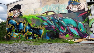 Graffiti Wall - Photo by Dorfseufer69 - POUT, MORE, -