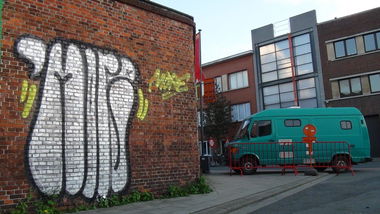 Graffiti Bombing - Photo by Dorfseufer69 - Belgien, t-up, Mr.More