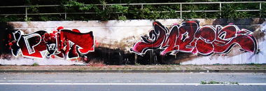 Graffiti Wall - Photo by Dorfseufer69 - POUT, -, MR.MORE (2014)