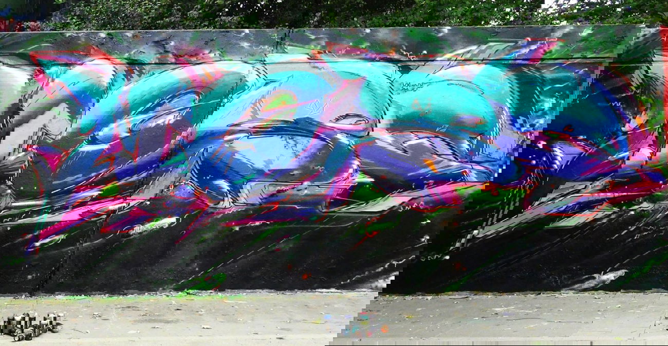 Graffiti Wall - Photo by Dorfseufer69 - Mr.More, Cops, Crew (2014)