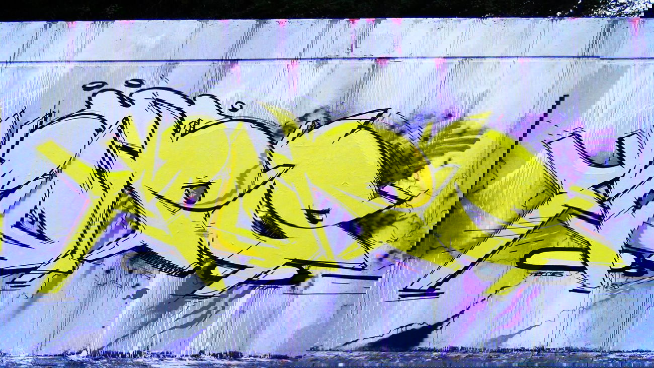 Graffiti Wall - Photo by Dorfseufer69 - True, Yellow, - (2014)