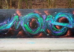 Graffiti Wall - Photo by Dorfseufer69 - bionik, streetpins, montanablack (2017)