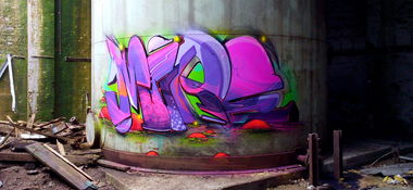 Graffiti Wall - Photo by Dorfseufer69 - pout, more, rostock (2015)