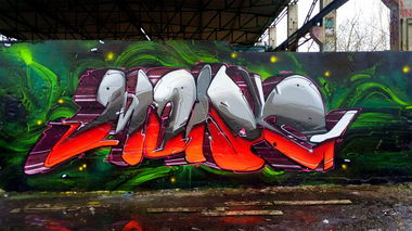 Graffiti Wall - Photo by Dorfseufer69 - Mr.More, -, Rostock (2015)