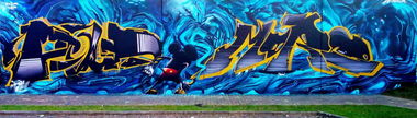 Graffiti Wall - Photo by Dorfseufer69 - POUT, &, MORE (2015)