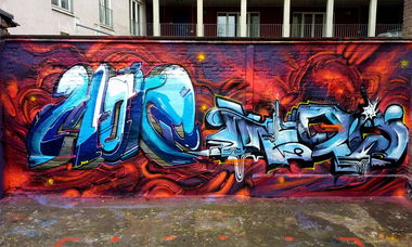 Graffiti Wall - Photo by Dorfseufer69 - Mr.More, Mero, klön