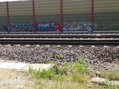 Graffiti in Germany - Photo by Dorfwriter - rbk, aula, fune (2015)