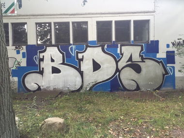 Graffiti Bombing in Arendsee (altmark) - Photo by Dorfwriter - BDS, Crew (2015)