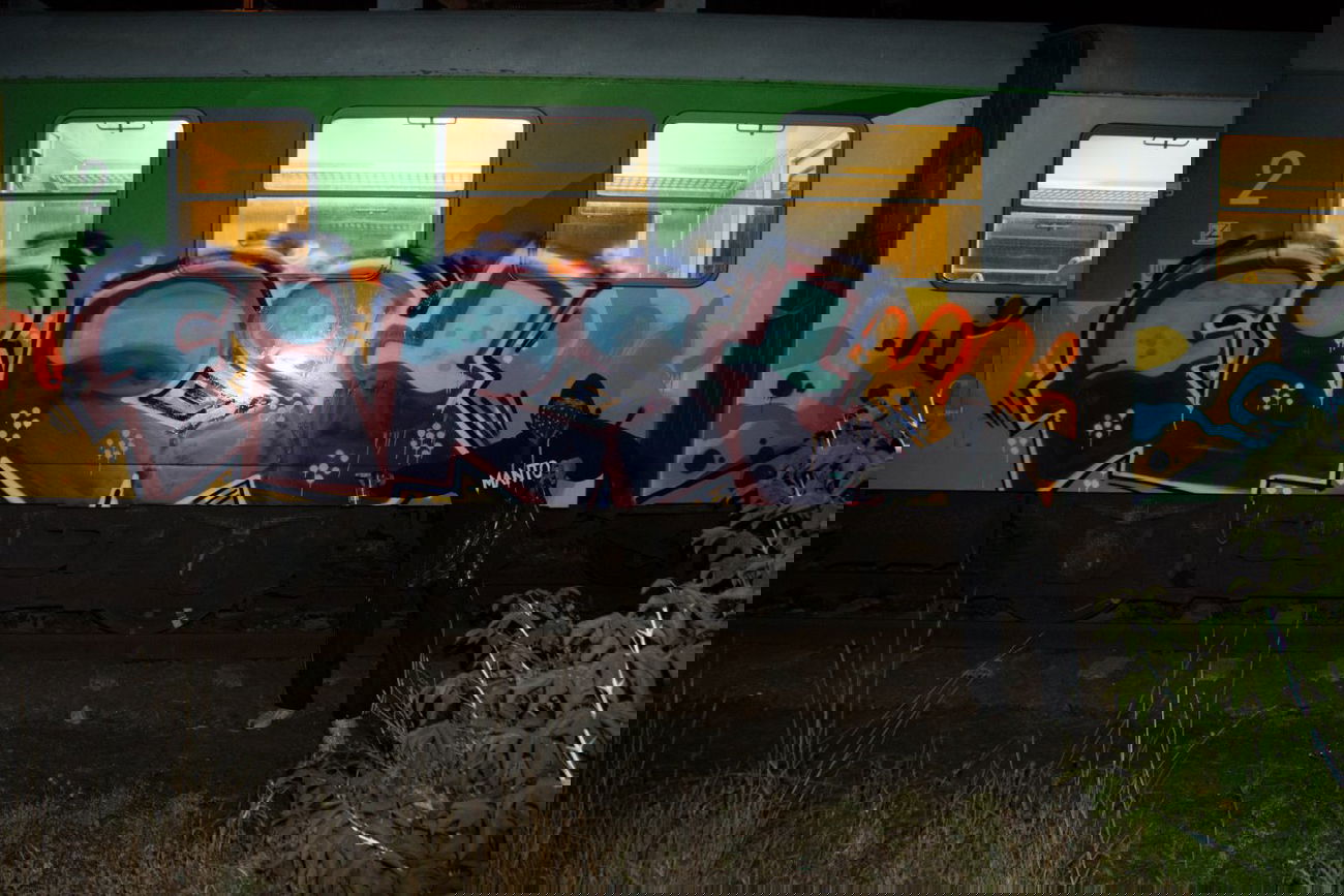 Graffiti Train - Photo by Dosamegorana (2013)